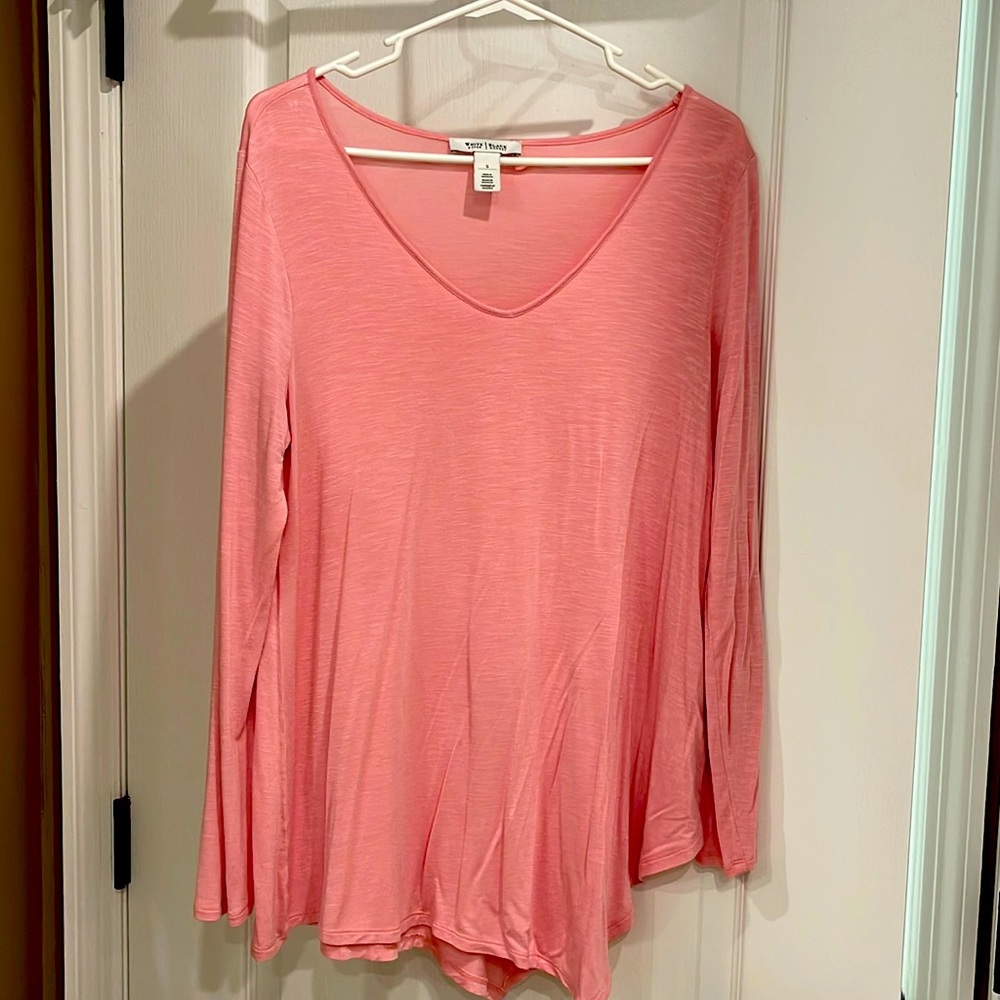 Long sleeve 97% rayon 3% spandex shirt